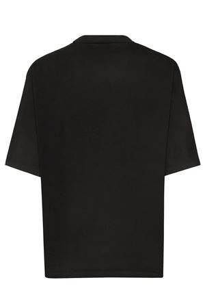 Black cotton T-shirt DSQUARED | S74GD1405S24583900