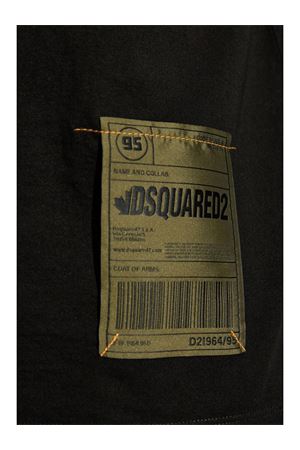 Black cotton T-shirt DSQUARED | S74GD1406S23009900