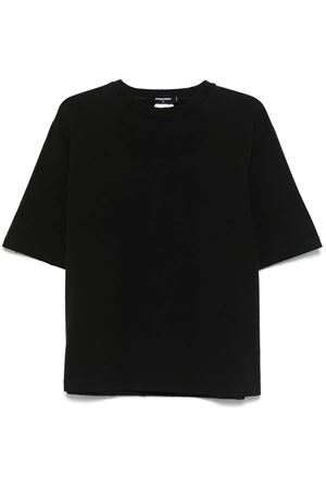 T-shirt in cotone nero DSQUARED | S74GD1408S24583900