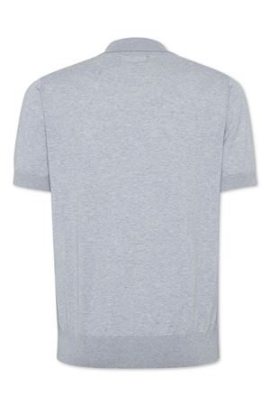 Polo D2 in cotone grigio chiaro DSQUARED | S74HA1452D13018856