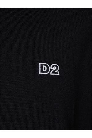 Polo D2 in cotone nero DSQUARED | S74HA1452D13018900