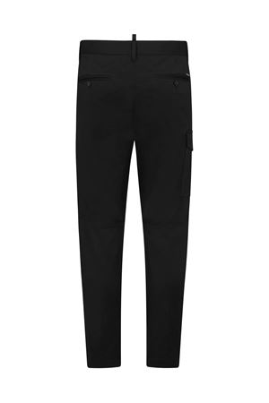 Cargo trousers black stretch-cotton DSQUARED | S74KB0909S39021900