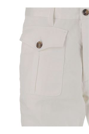 Cargo trousers white stretch-cotton DSQUARED | S74KB0996S39021100