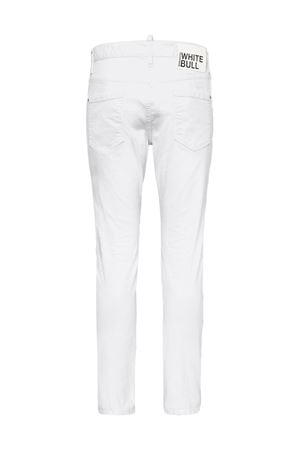 Jeans slim Skater bianco ottico DSQUARED | S74LB1491S39781100