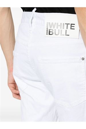 White stretch-cotton denim jeans DSQUARED | S74LB1491S39781100