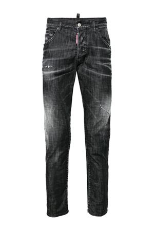 Black stretch-cotton denim jeans DSQUARED | S74LB1617S30357900