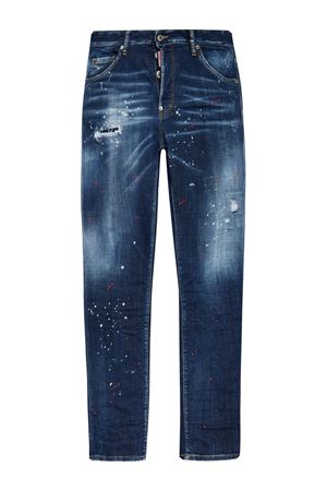 Jeans in denim di cotone blu DSQUARED | S74LB1658S30664470