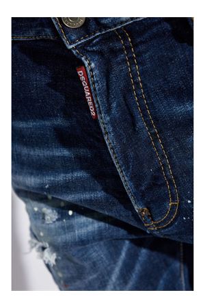 Jeans in denim di cotone blu DSQUARED | S74LB1658S30664470