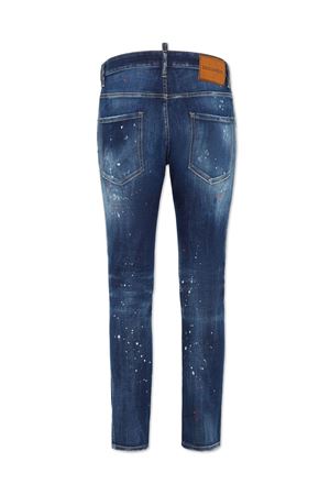 Jeans skinny in denim di cotone blu navy DSQUARED | S74LB1660S30664470