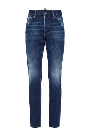 Jeans in misto cotone denim blu navy DSQUARED | S74LB1677S30309470