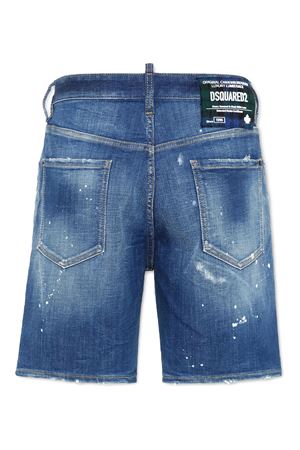 Blue stretch-cotton shorts DSQUARED | S74MU0881S30872470