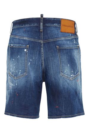 Blue stretch-cotton shorts DSQUARED | S74MU0884S30664470