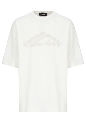 White cotton T-shirt DSQUARED | S79GC0107S24583100