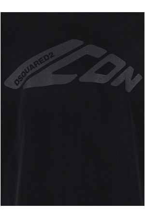 T-shirt in cotone nero DSQUARED | S79GC0107S24583900