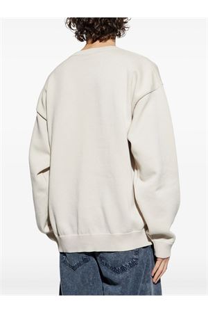 Cream white cotton sweatshirt DSQUARED | S79HA0025D13109102