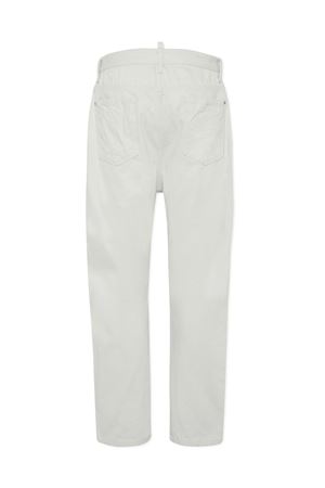 Jeans dritti in cotone denim bianco DSQUARED | S79LA0090D30013729