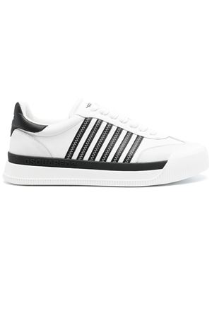 White and black New Jersey trainers DSQUARED | SNM034211100001M072