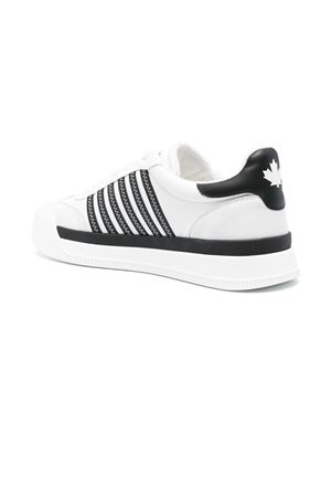 White and black New Jersey trainers DSQUARED | SNM034211100001M072