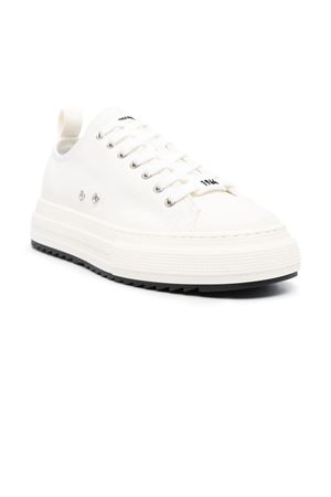 Sneakers Berlin in tela bianco avorio DSQUARED | SNM0346003000011062