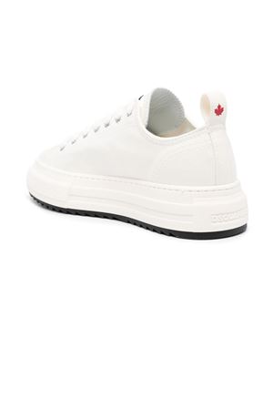 Sneakers Berlin in tela bianco avorio DSQUARED | SNM0346003000011062