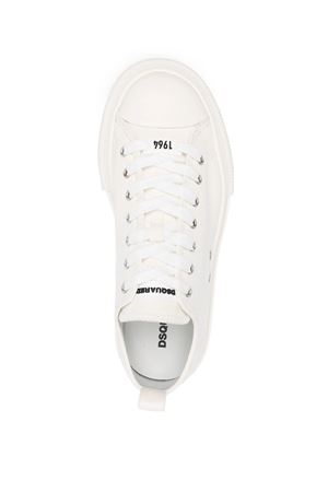 Ivory white Berlin canvas sneakers DSQUARED | SNM0346003000011062