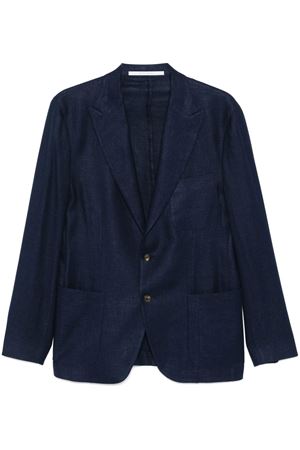 Blazer in lino, lana e seta blu ELEVENTY | K75GIAK03TES0K02411