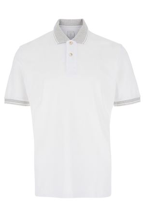 White piqué-weave polo shirt ELEVENTY | K75POLK06TES0K2870113