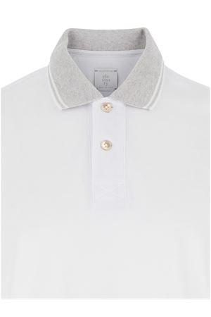 Polo in piqué di cotone bianco ELEVENTY | K75POLK06TES0K2870113