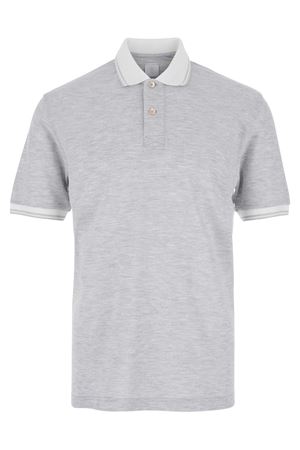 Grey piqué-weave polo shirt ELEVENTY | K75POLK06TES0K2871301