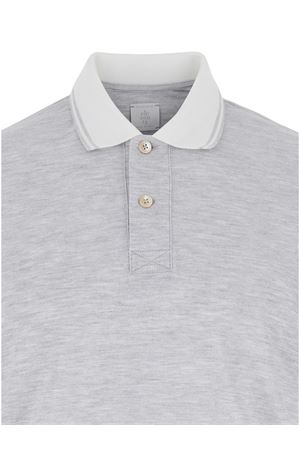 Grey piqué-weave polo shirt ELEVENTY | K75POLK06TES0K2871301