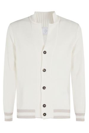 Cardigan in cotone bianco ELEVENTY | K76MAGK54MAG0K0240102