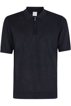 Black cotton polo shirt ELEVENTY | K76POLK15MAG0A00111