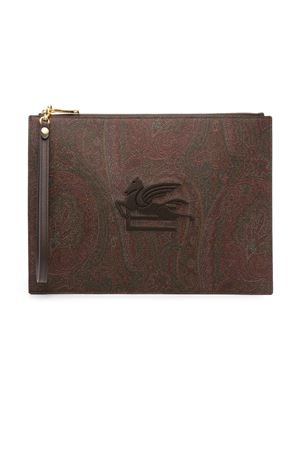 Large pouch Paisley jacquard fabric ETRO | MP2C0006AA012M0019