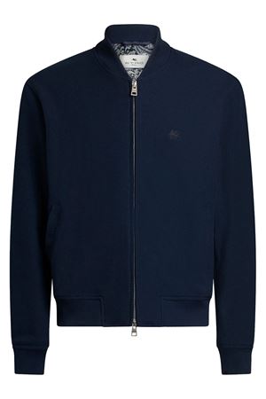 Blue cotton bomber jacket ETRO | MRBA0016AJ271B3681