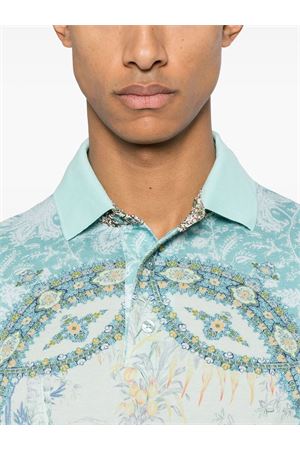 Polo in cotone azzurro cielo ETRO | MRMD0004AK579X0880