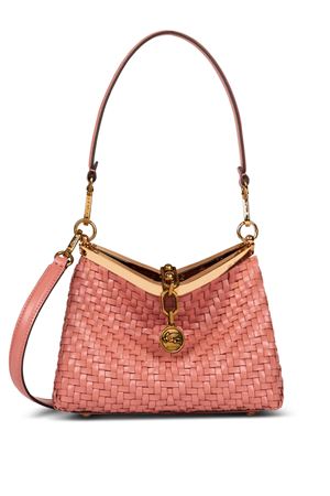 Borsa Vela piccola in pelle intrecciata rosa ETRO | WP1B0001AE229F0377