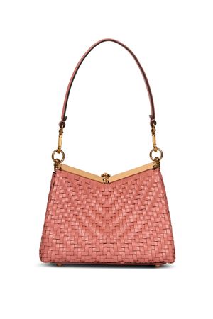 Small Vela bag pink woven leather ETRO | WP1B0001AE229F0377