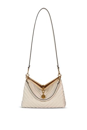 Borsa Vela media in pelle intrecciata bianca ETRO | WP1B0002AE229W1889