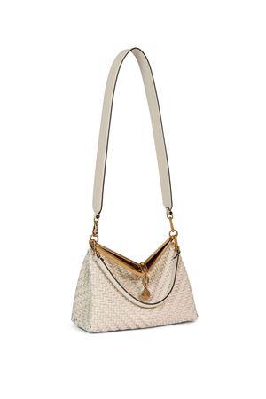 Borsa Vela media in pelle intrecciata bianca ETRO | WP1B0002AE229W1889