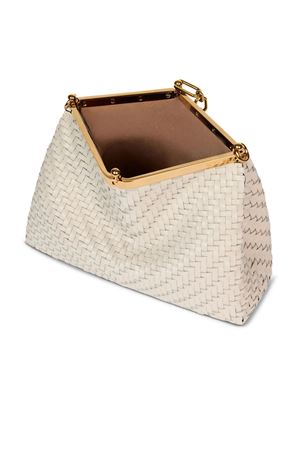 Borsa Vela media in pelle intrecciata bianca ETRO | WP1B0002AE229W1889