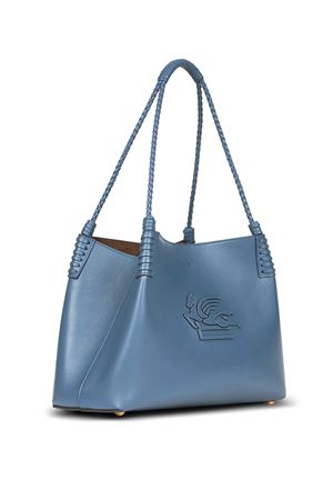 Small Libra tote bag in light blue leather ETRO | WP1D0038AP264B0312