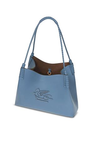 Small Libra tote bag in light blue leather ETRO | WP1D0038AP264B0312