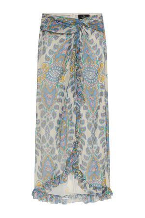 Beige silk skirt ETRO | WRFA009999SA1G1X0800