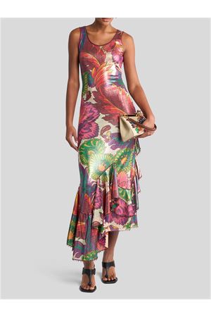 Laminated jersey dress maxi floral print ETRO | WRHA034299IAS43X0802