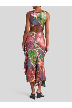 Laminated jersey dress maxi floral print ETRO | WRHA034299IAS43X0802