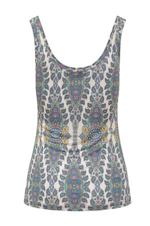 Cornflower blue graphic-print top ETRO | WRJA010299IA435X0800