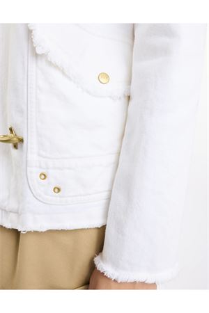 3 Hooks in White Cotton Twill FAY | NAW1250422TXFEB012