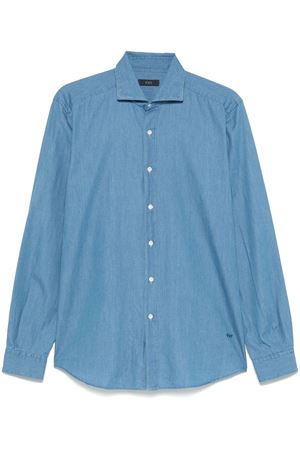 Blue chambray shirt FAY | NCMA150115LMJPU200