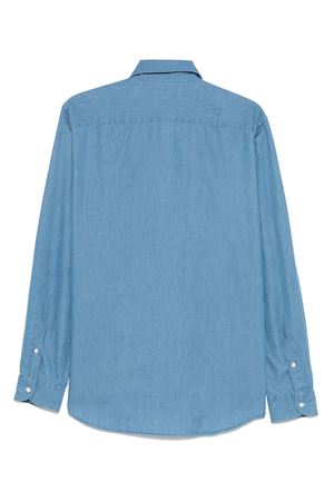 Camicia in cotone blu FAY | NCMA150115LMJPU200