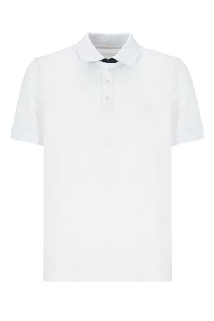 White cotton pique polo shirt FAY | NPMB250135STDWB001